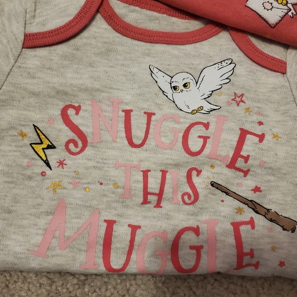 Harry Potter set of 3 sleeper gowns 0-6m - Picture 2 of 5